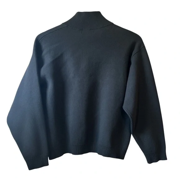 Zara Dark Academia Pullover 3/4 Zip Size 9/10 Youth or Petite Women’s - Picture 2 of 4